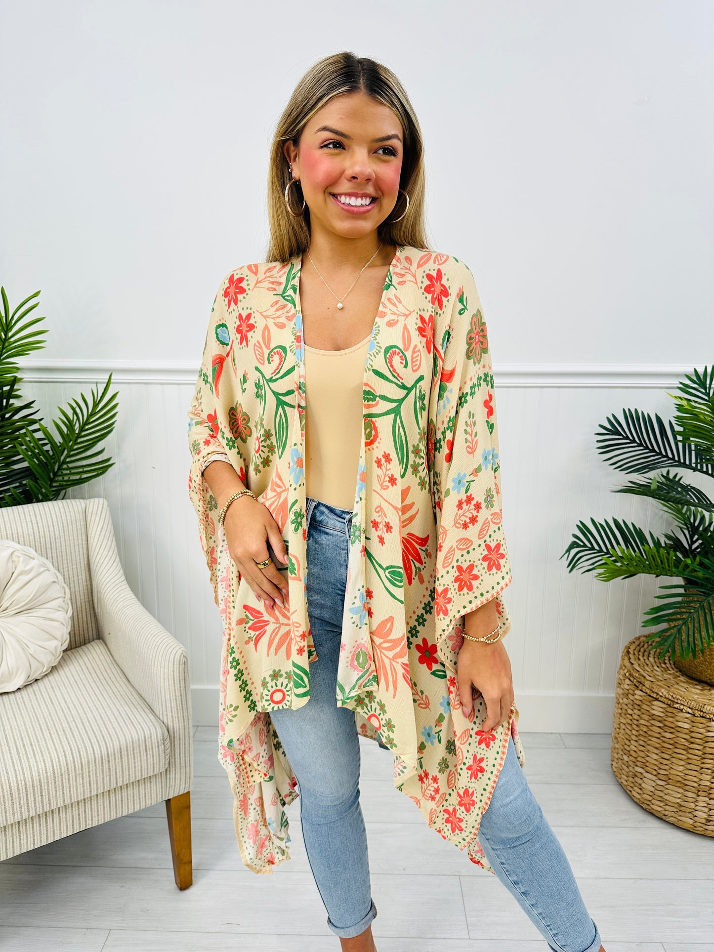 Wildflower Dream Kimono in Natural
