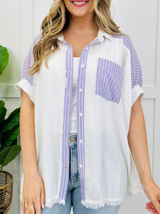 Soft Breeze Top in Lavender