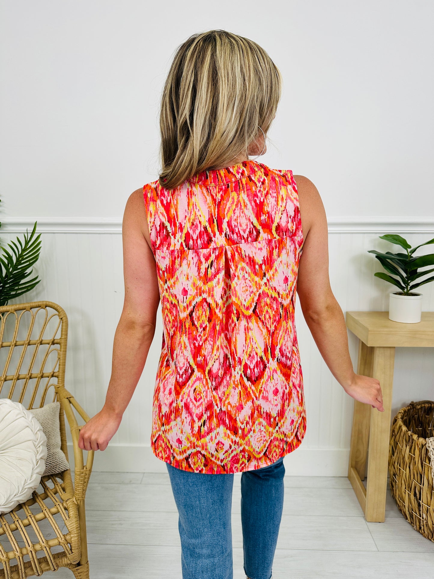 Sunny Days Tank Top in Ocean City Print