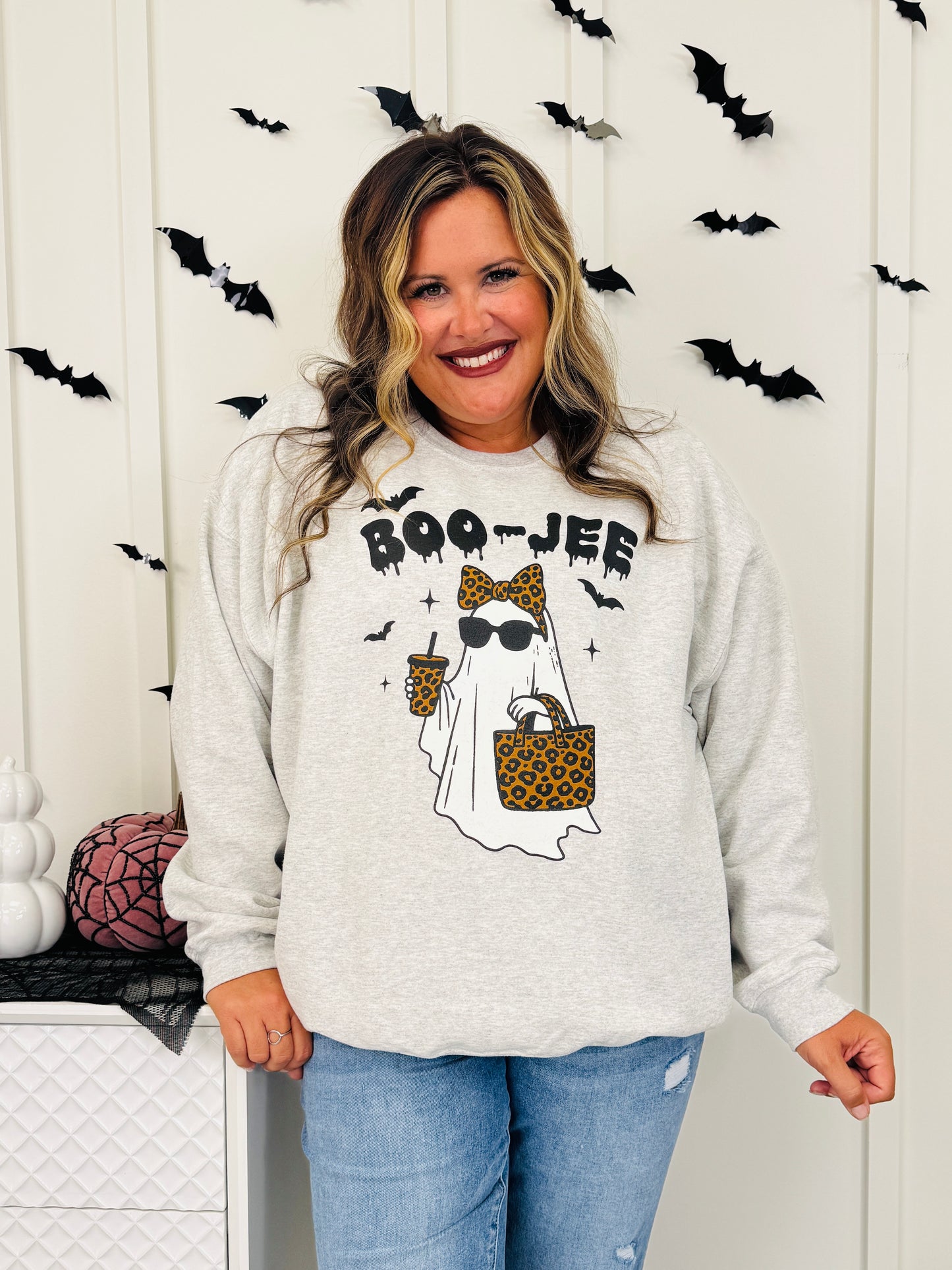 Boo-Jee Graphic Crewneck Sweatshirt-Multiple Colors!