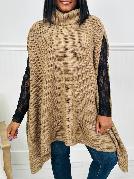 Draped Elegance Sweater In Multiple Colors