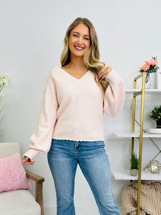 Powdered Petals Sweater