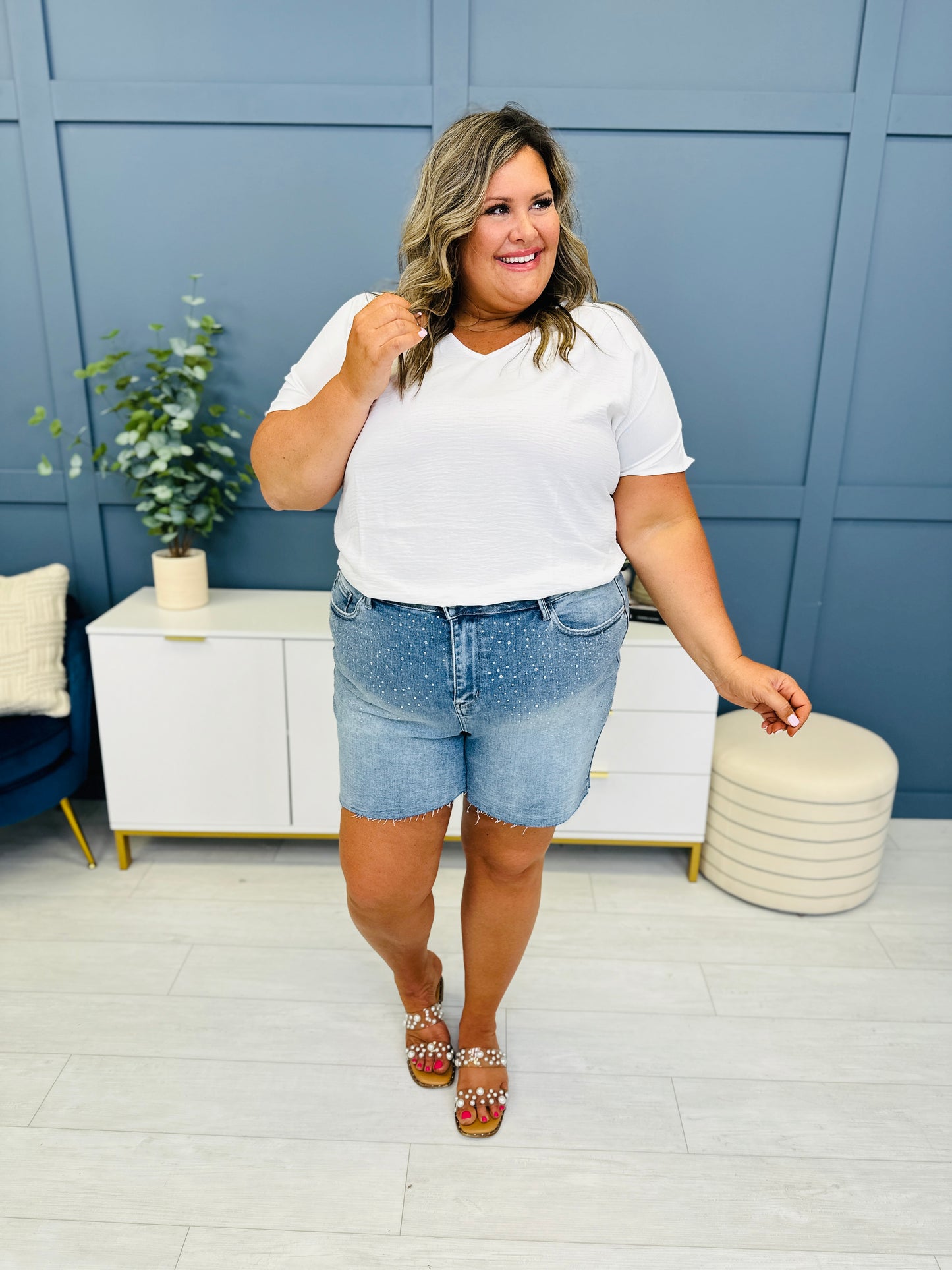 Judy Blue REG/CURVY Summer Sparkle Shorts