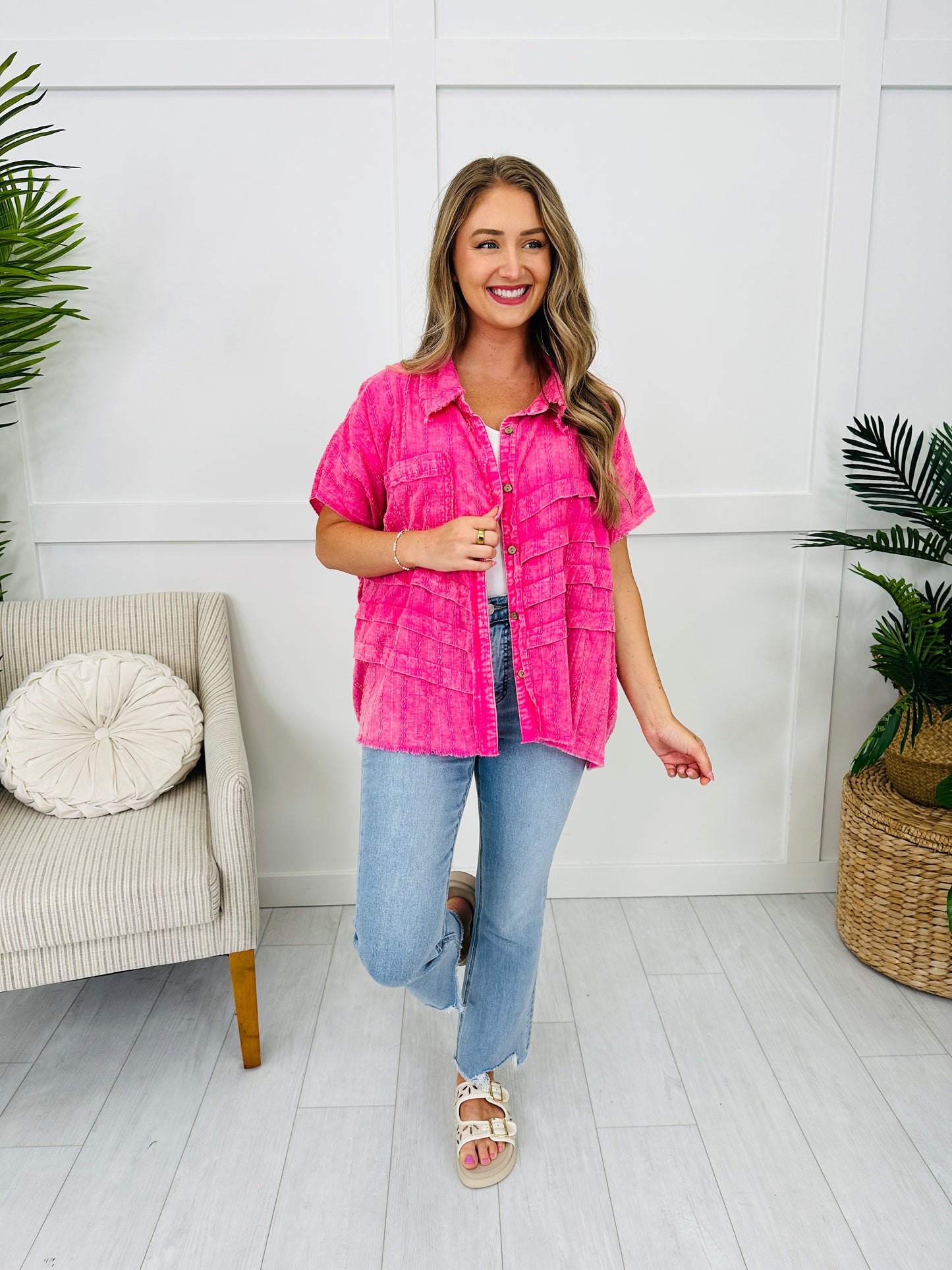 Timeless Tiers Top in Pink