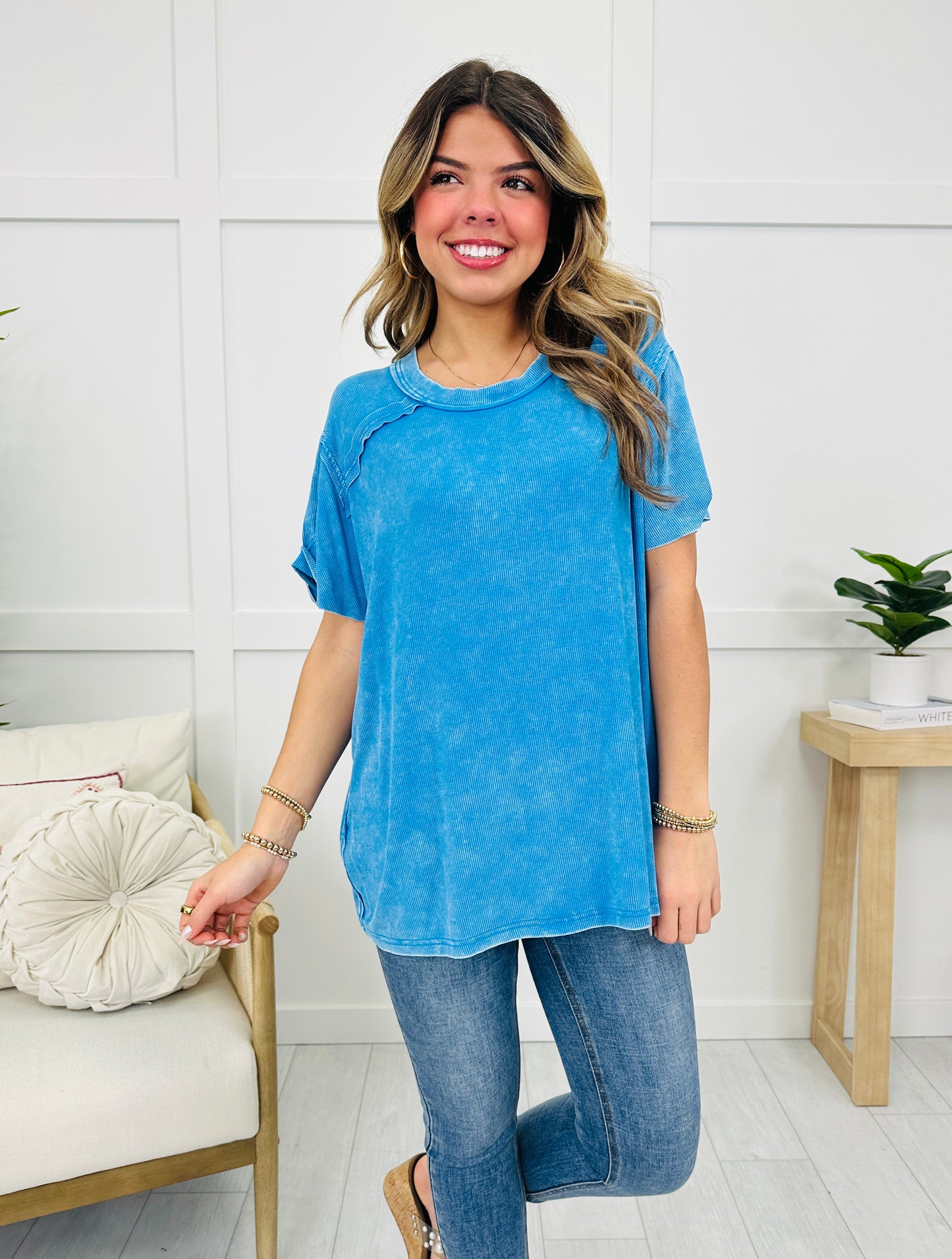 DOORBUSTER! Vintage Vibes Top- Multiple Colors!