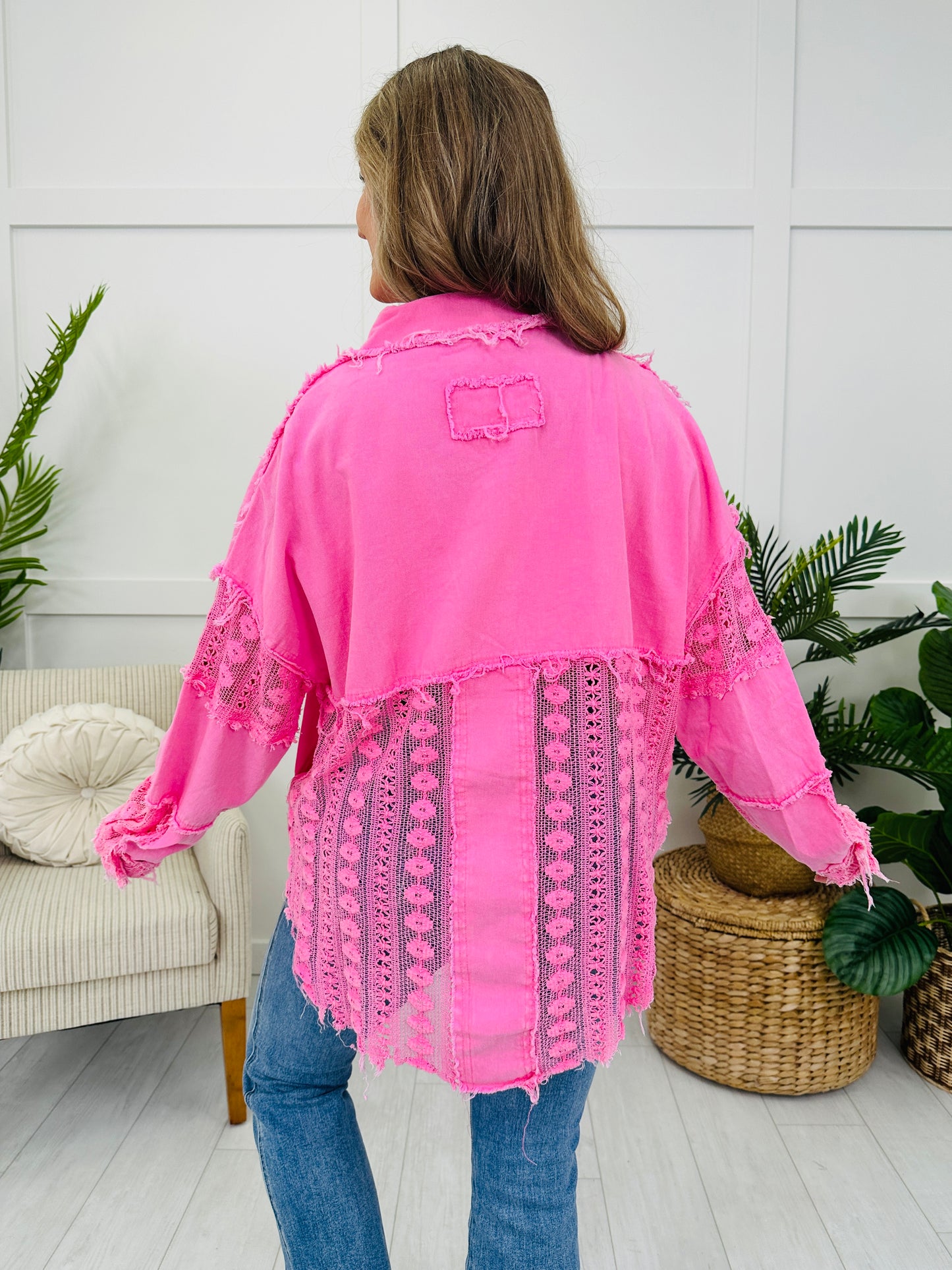 The Overlay Top in Pink