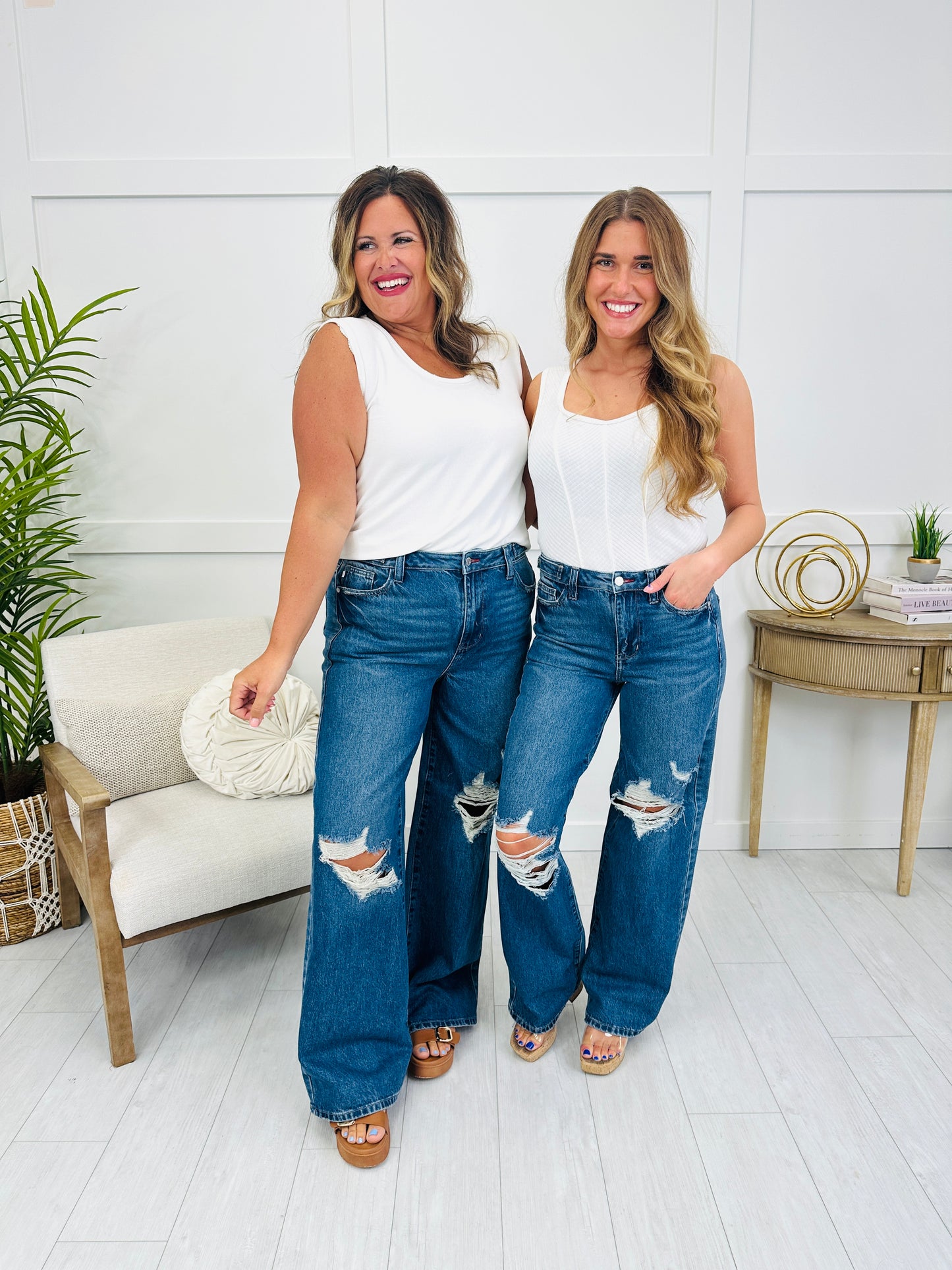 Judy Blue Fit To Flatter Straight Leg Adjustable Column Jeans