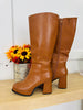 Rebel Reach Boots in Brown