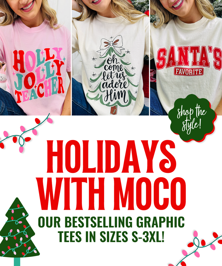 Holidays with MOCO! Bestselling Christmas graphics.