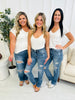 Judy Blue REG/CURVY Get Something Straight Mid Rise Jeans