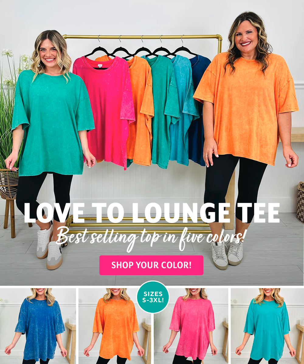 Love to Lounge tee in vibrant colors!