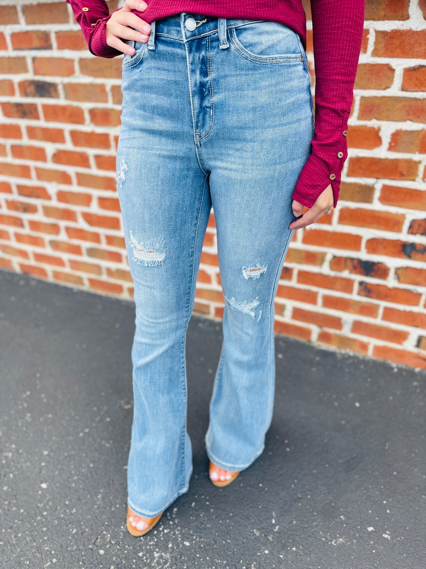 Restock! Judy Blue Plus/Reg Fab & Fun Flare Jeans