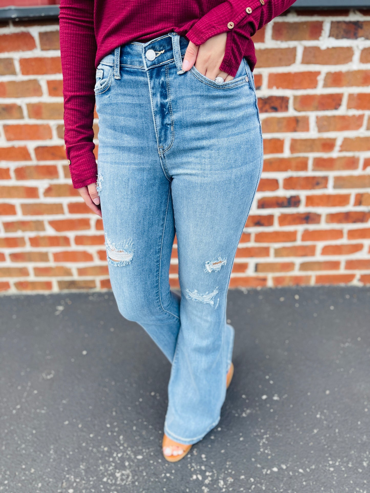 Restock! Judy Blue Plus/Reg Fab & Fun Flare Jeans