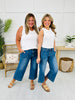 Lovervet Right on Cue Wide Leg Utility Jeans