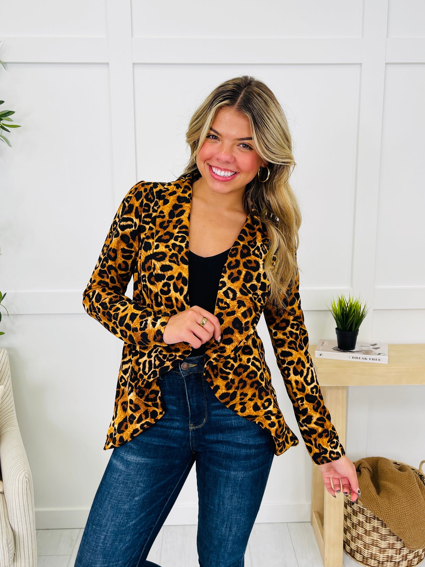 Spotted Sophistication Blazer