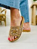 Blossom Buckle Sandals in Cork