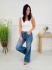 Tied Up in Style Tummy Control Wide Leg Jeans