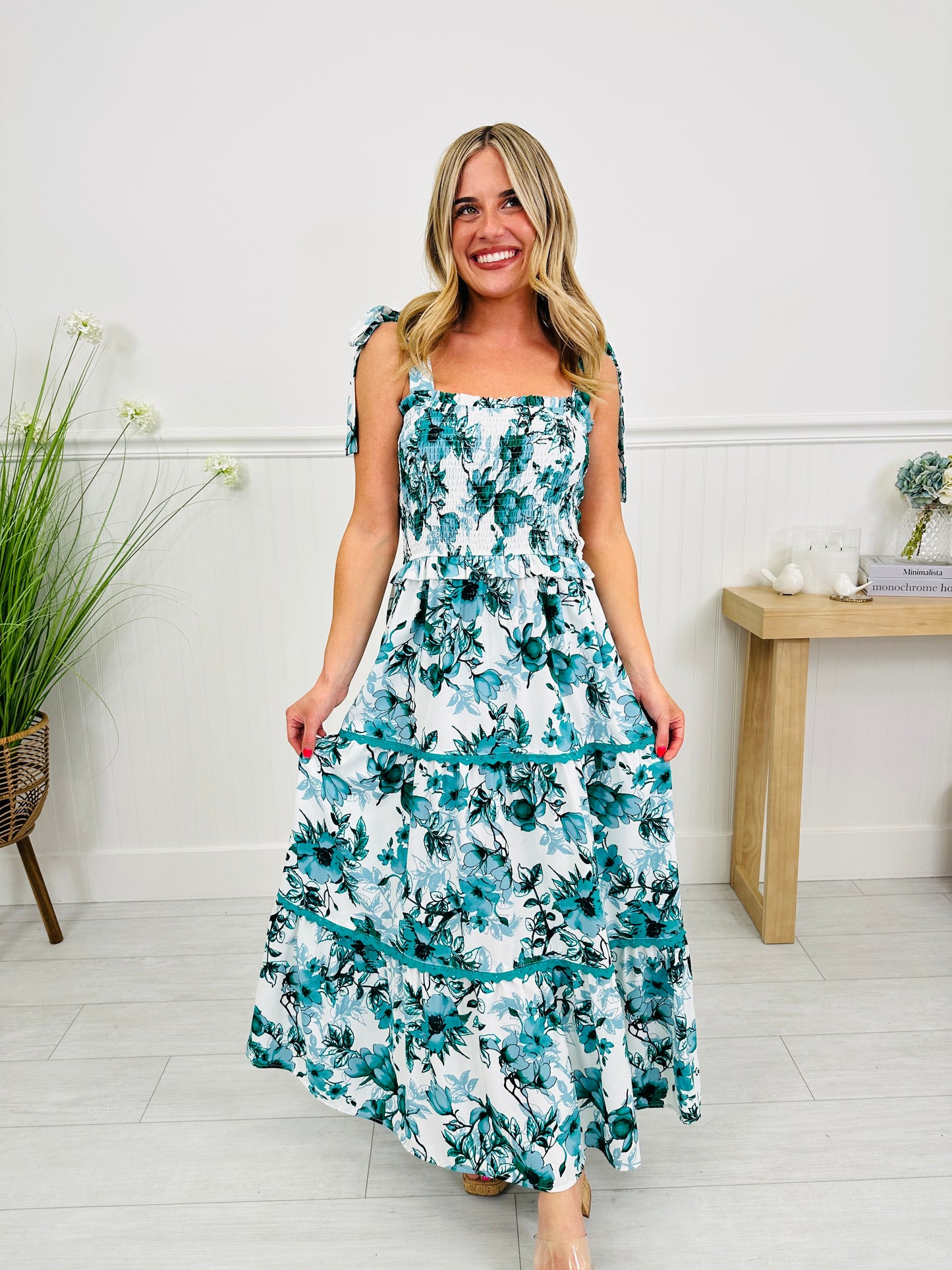 Forever in Florals Maxi Dress in Palm Beach Print