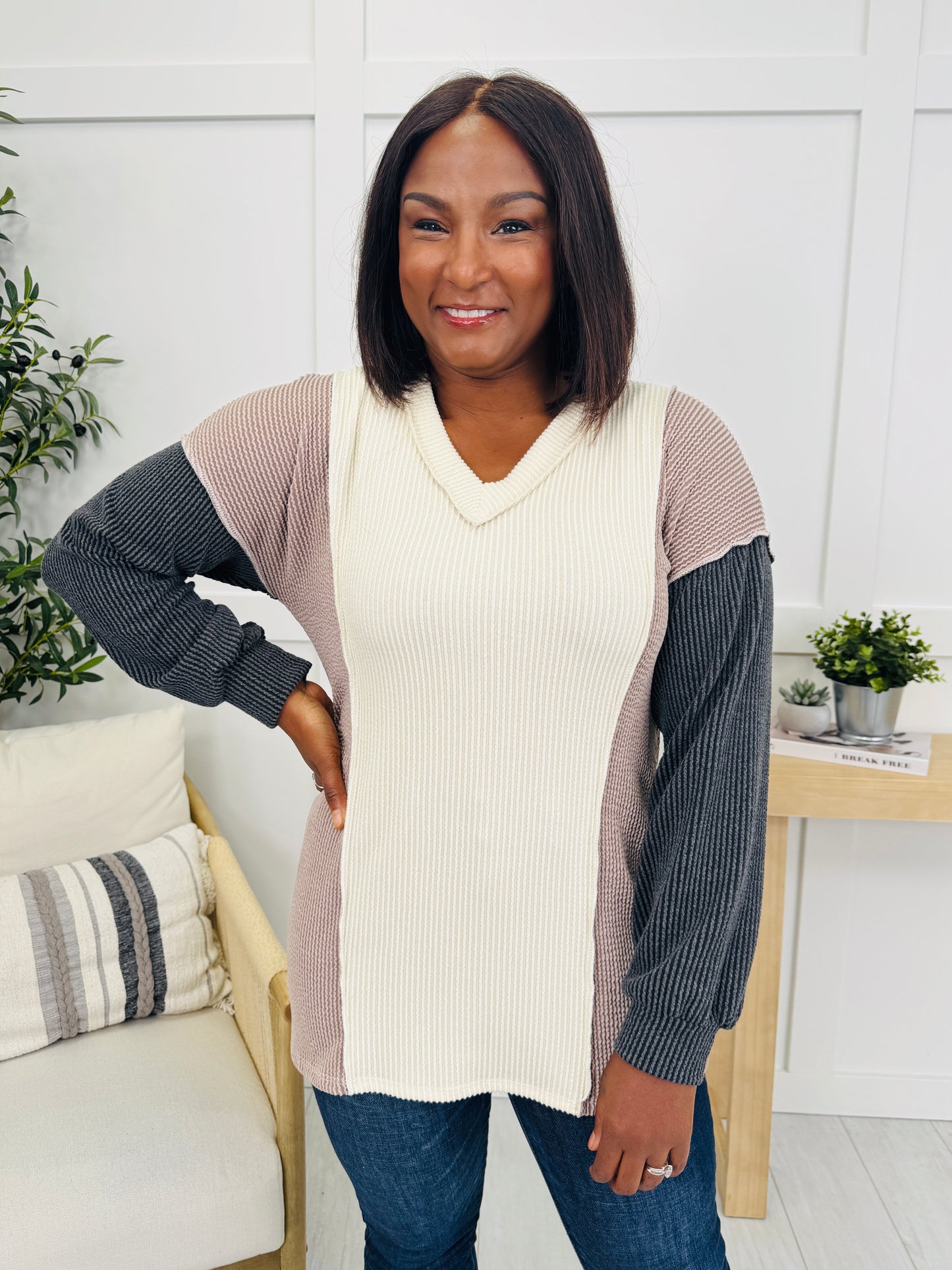 Mend It With Style Sweater in Cream