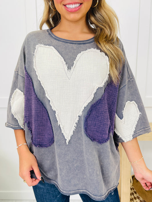 Heart Of The Matter Top In Blue