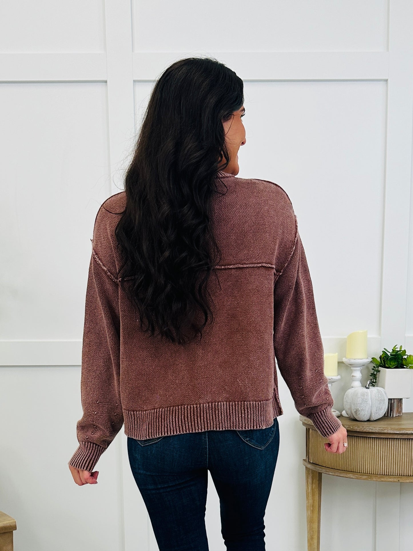 The Fireside Cardigan In Vintage Mocha