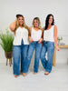 Butterfly Bliss Tummy Control Wide Leg Jeans