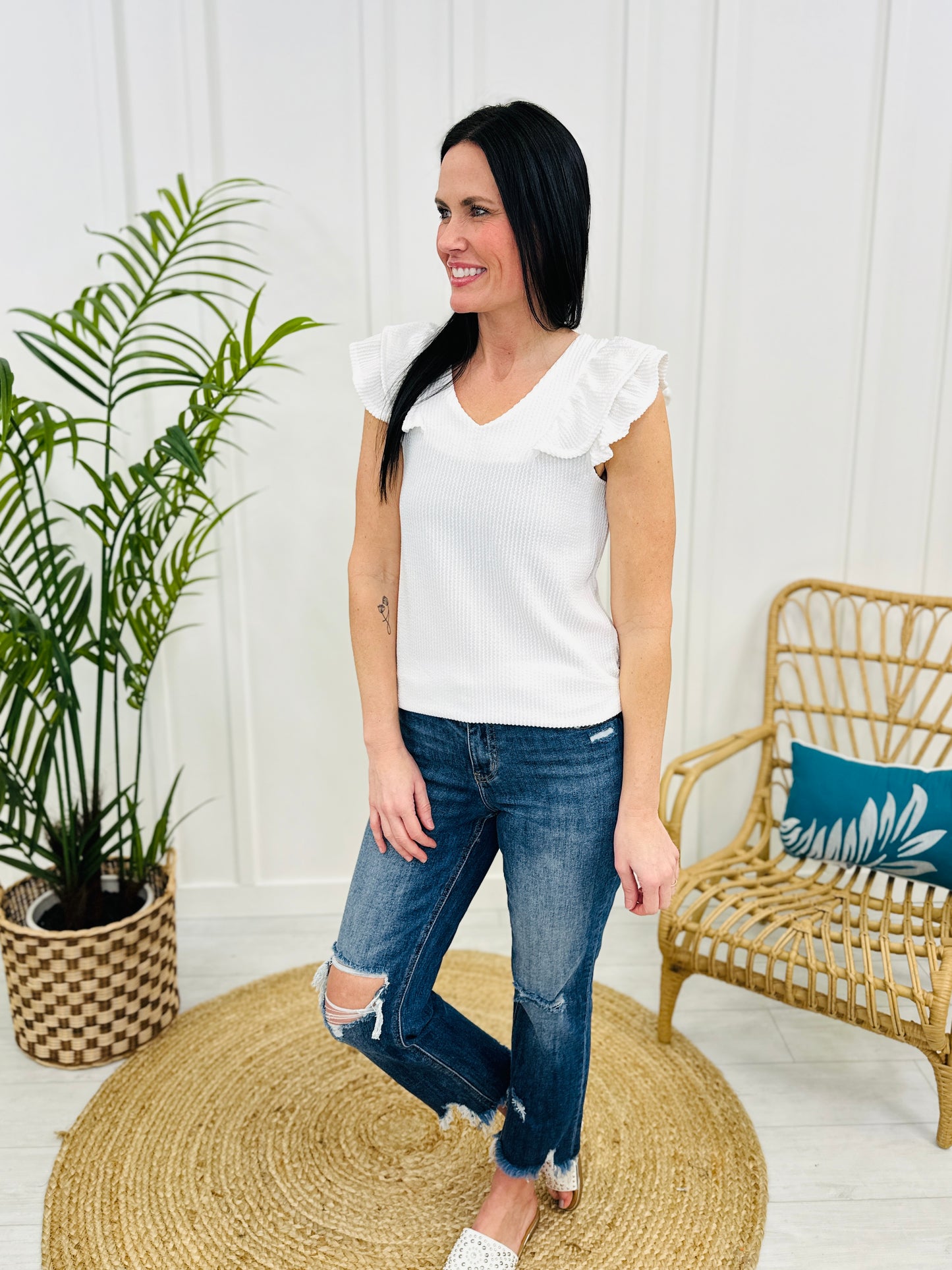 DOORBUSTER! Along The Right Path Top- Multiple Colors!