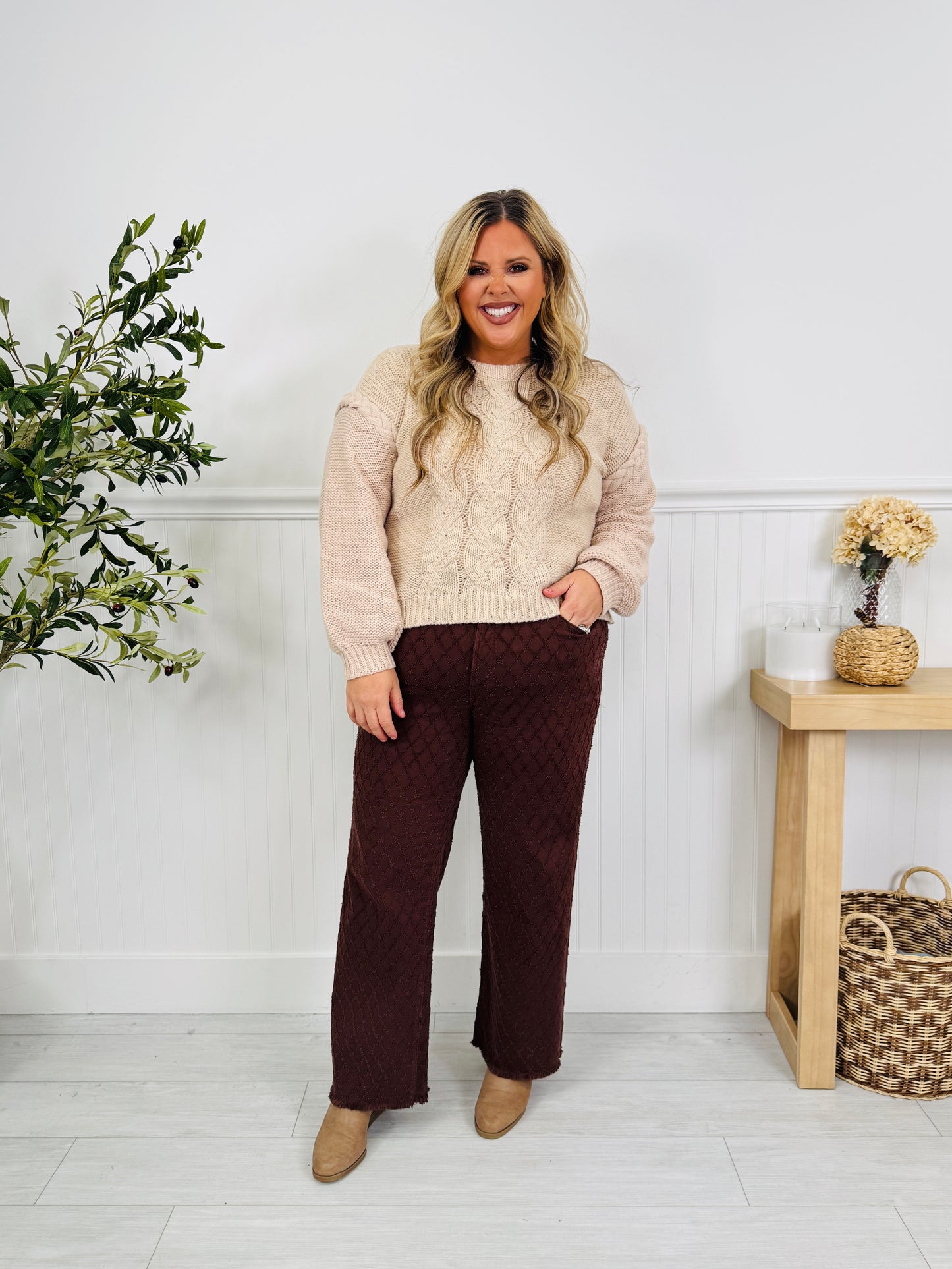 Chocolate Charm Tummy Control Straight Jeans