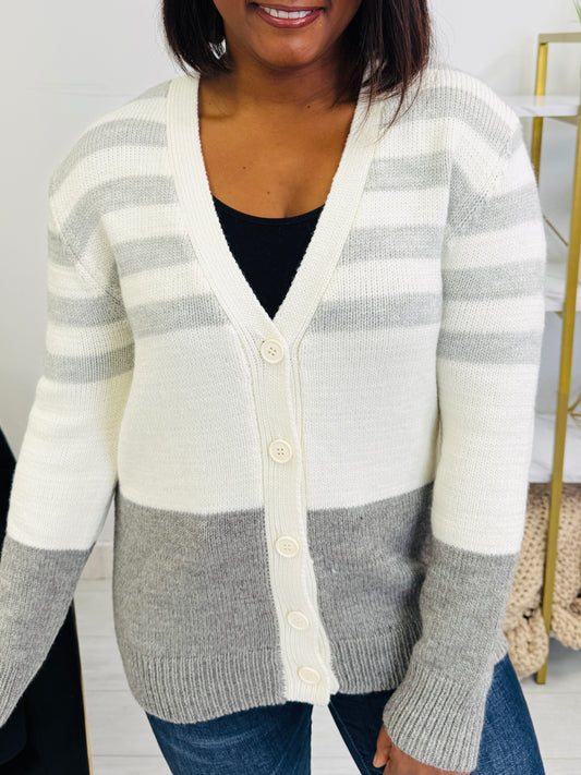 Parallel Comfort Cardigan in H Grey