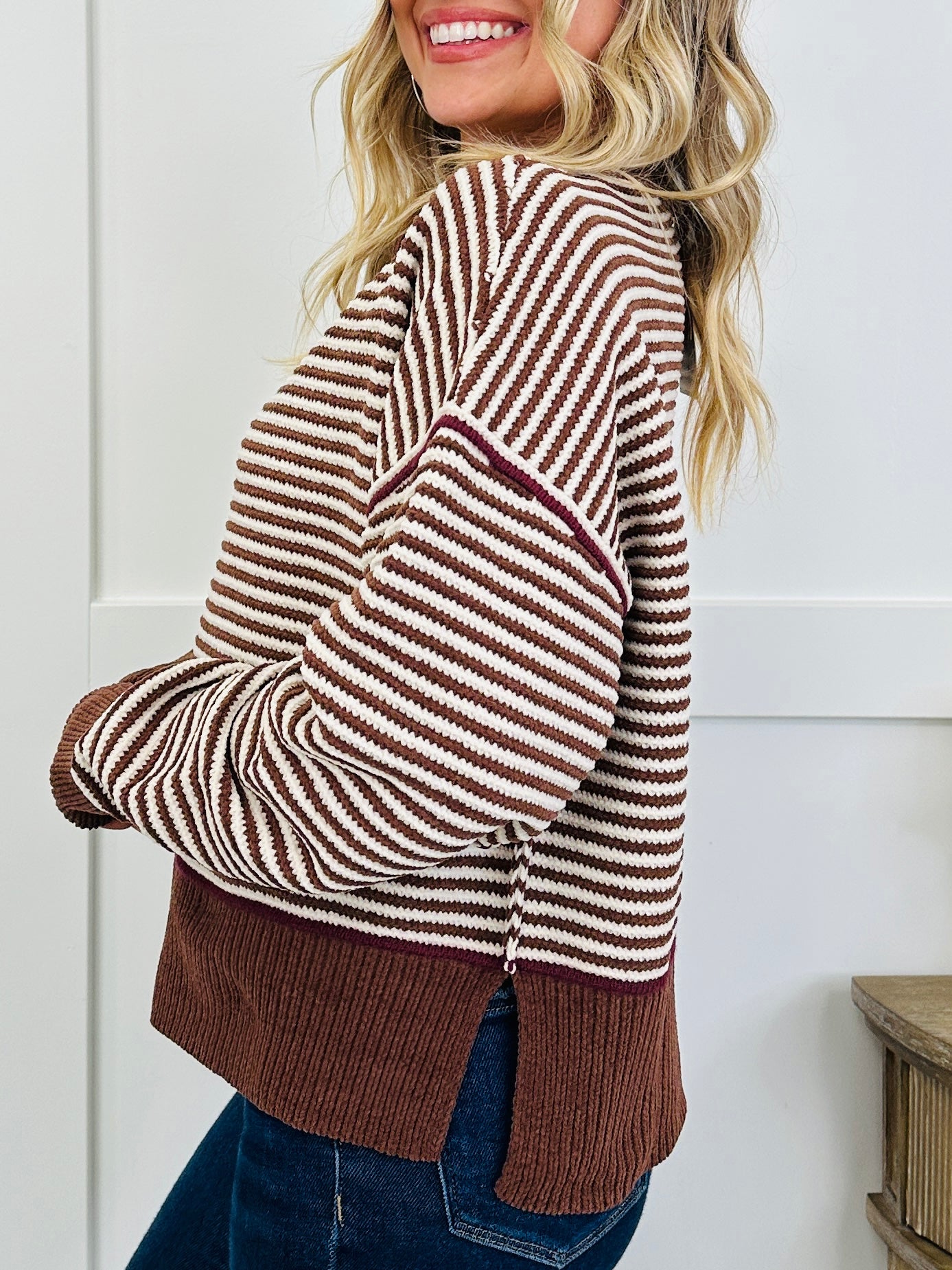 Espresso & Cream Sweater In Multiple Colors