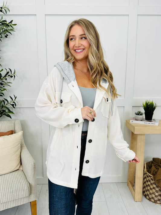 DOORBUSTER! Casual Authority Shacket- Multiple Colors!