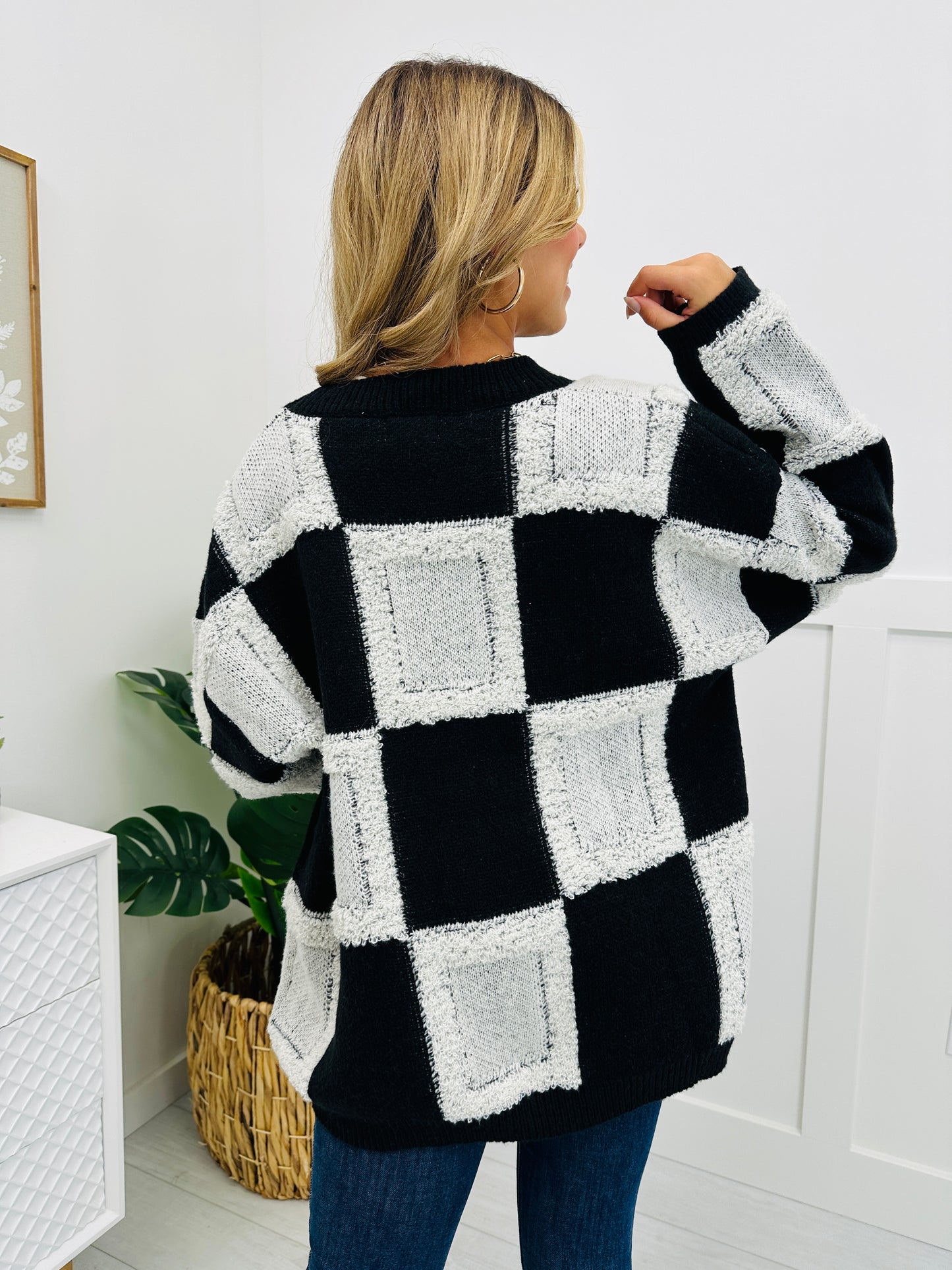 Everlasting Charm Cardigan In Black Combo