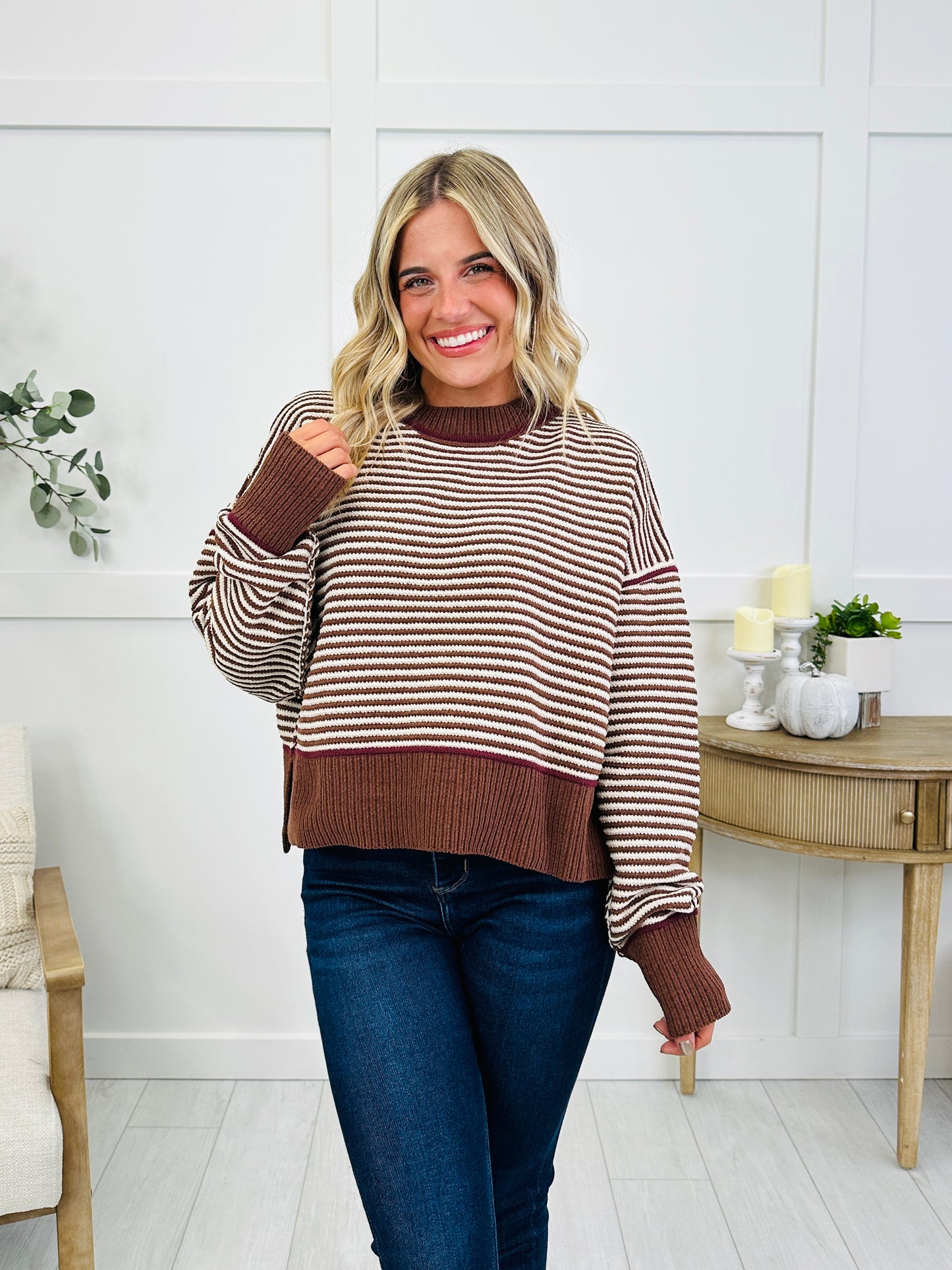Espresso & Cream Sweater In Multiple Colors