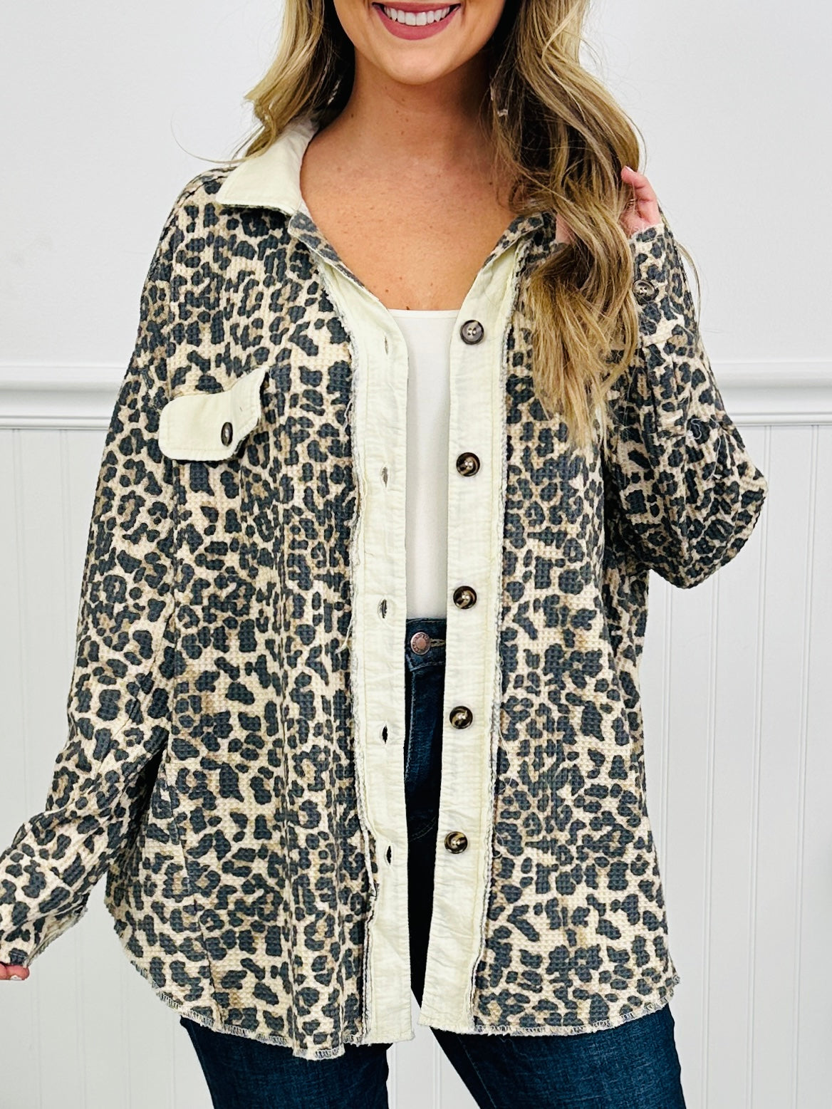 Layered In Leopard Shacket