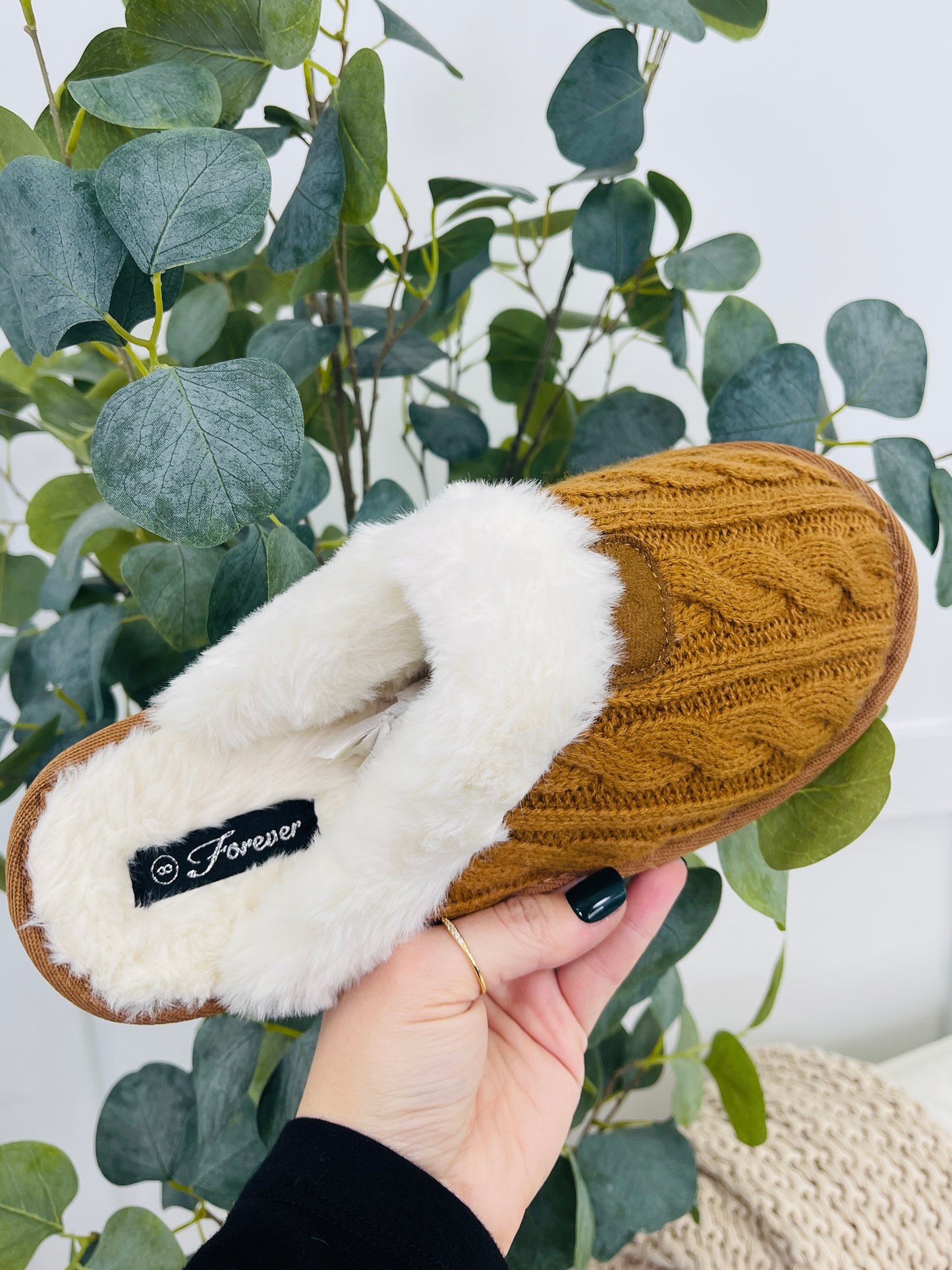 Snuggle Steps Slippers In Tan