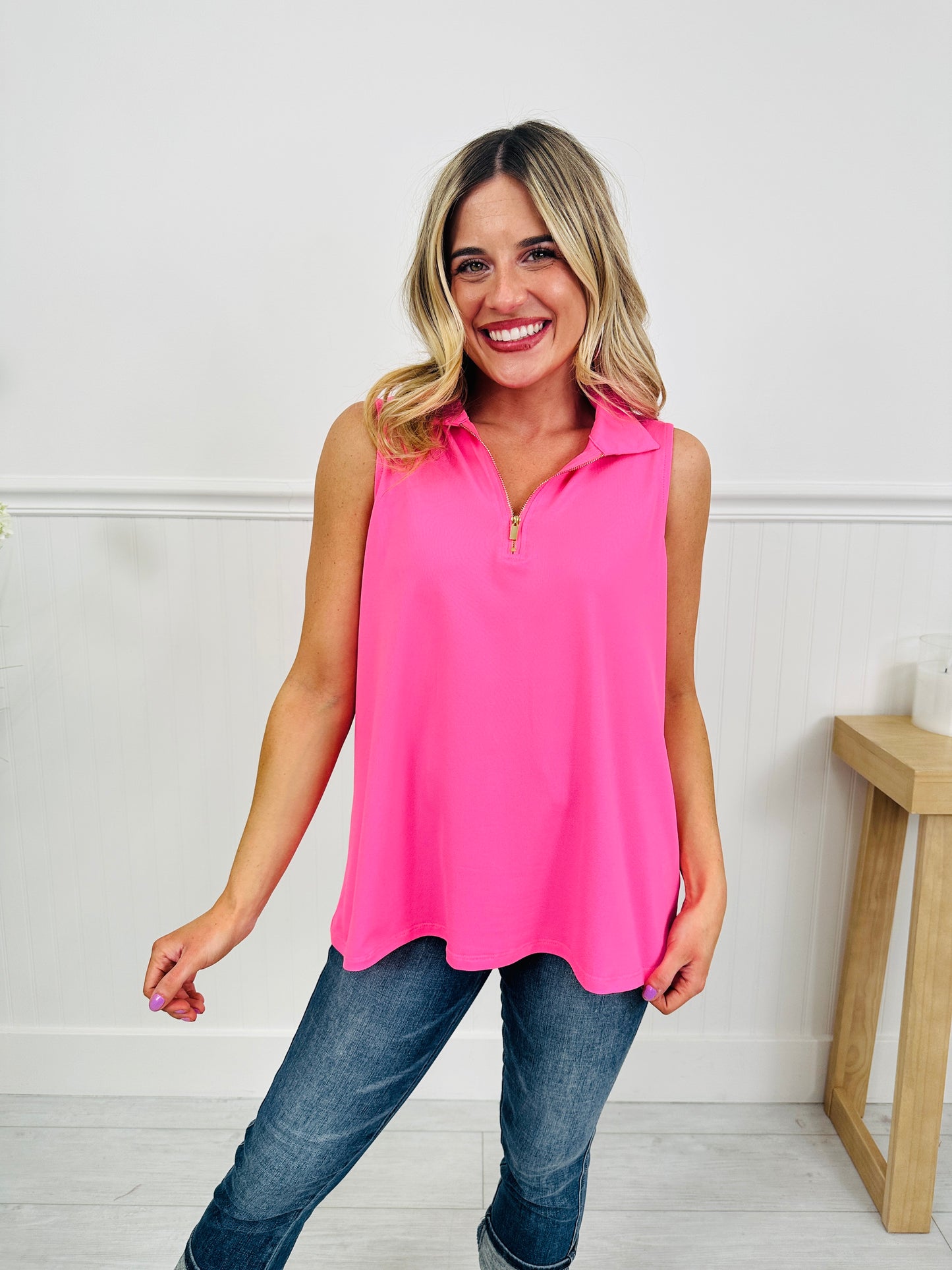 Zip Into Spring Top In Multiple Colors