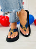 Chasing the Tides Flip Flops In Navy