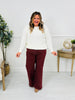 Judy Blue Cranberry Crush Retro Wide Leg Jeans