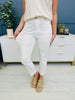 Judy Blue Perfect Match White Double Cuff Boyfriend Jeans in Reg/Curvy