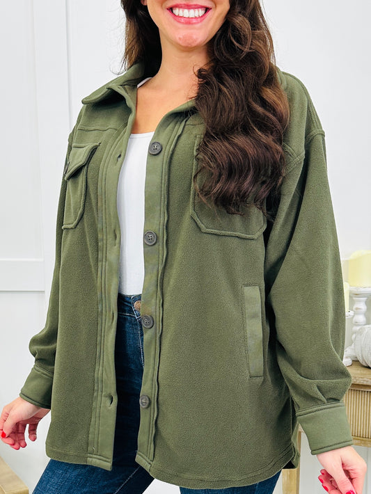 Out & About Shacket In Multiple Colors