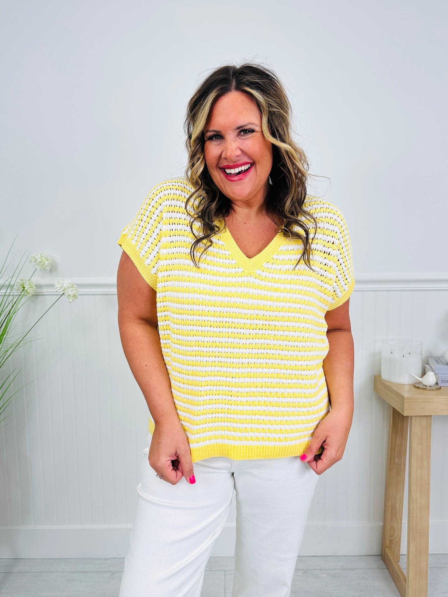 Nautical Knit Top In Multiple Colors