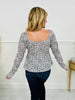 Perfectly Precious Top In Grey Floral Print