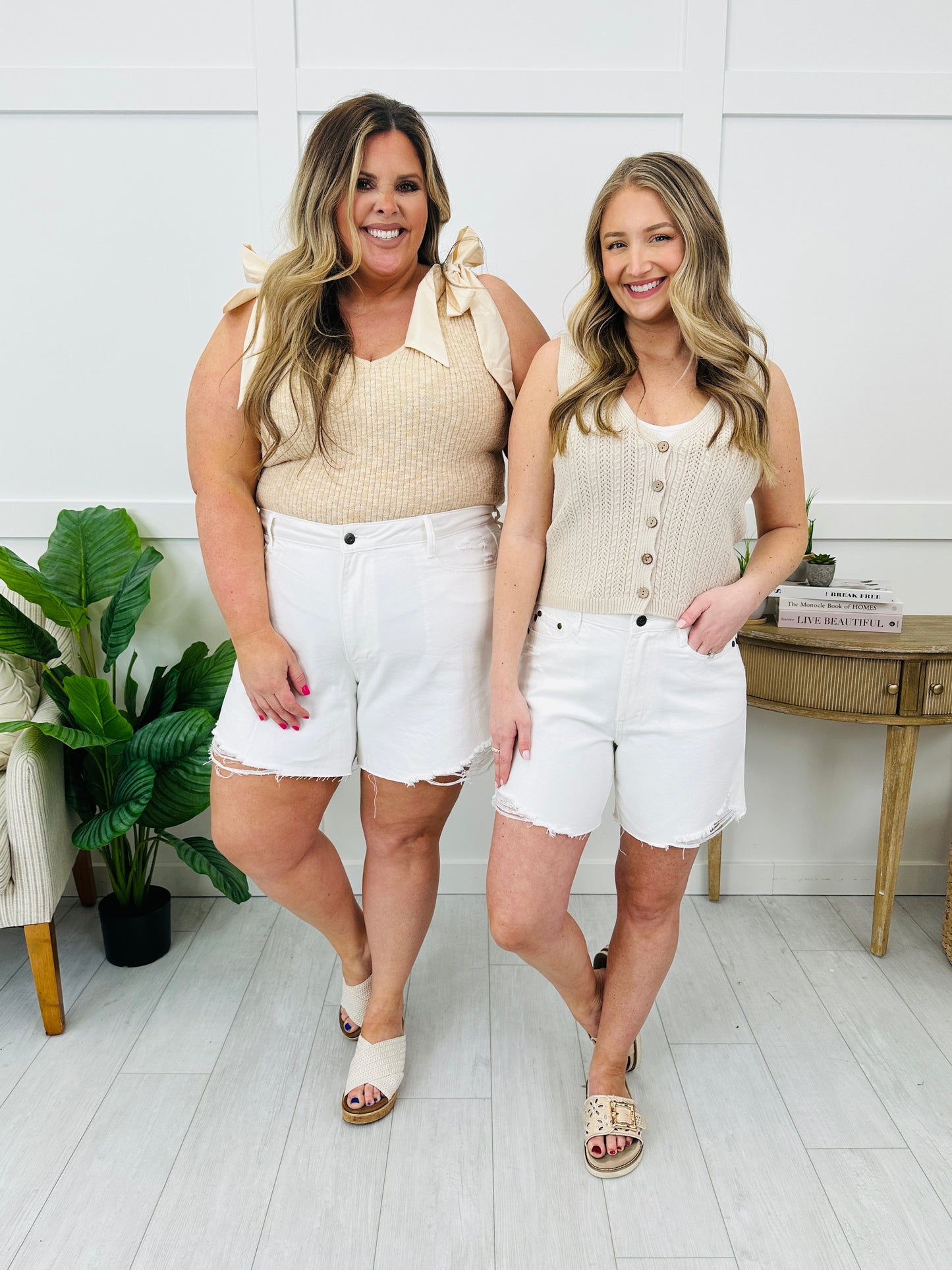 Judy Blue Hello Sunshine Rigid Magic Dad Shorts