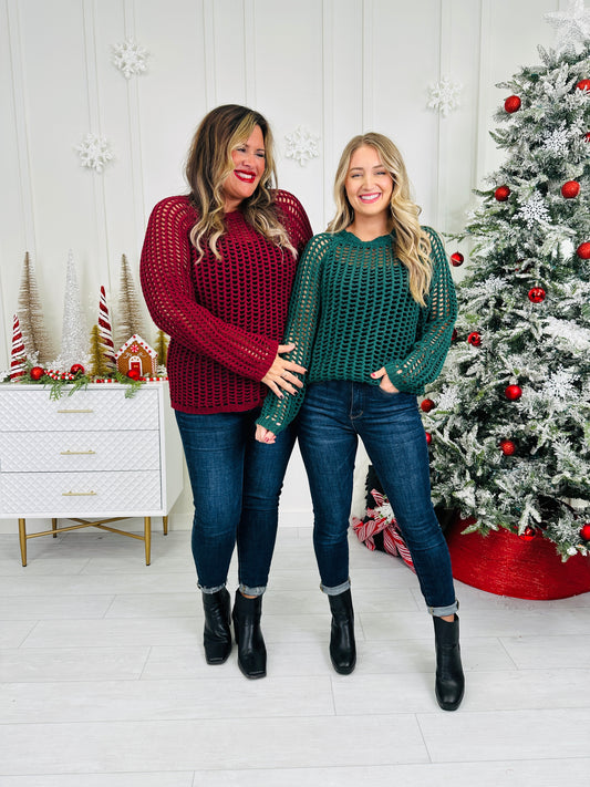 Tinsel Touch Sweater- Multiple Colors!