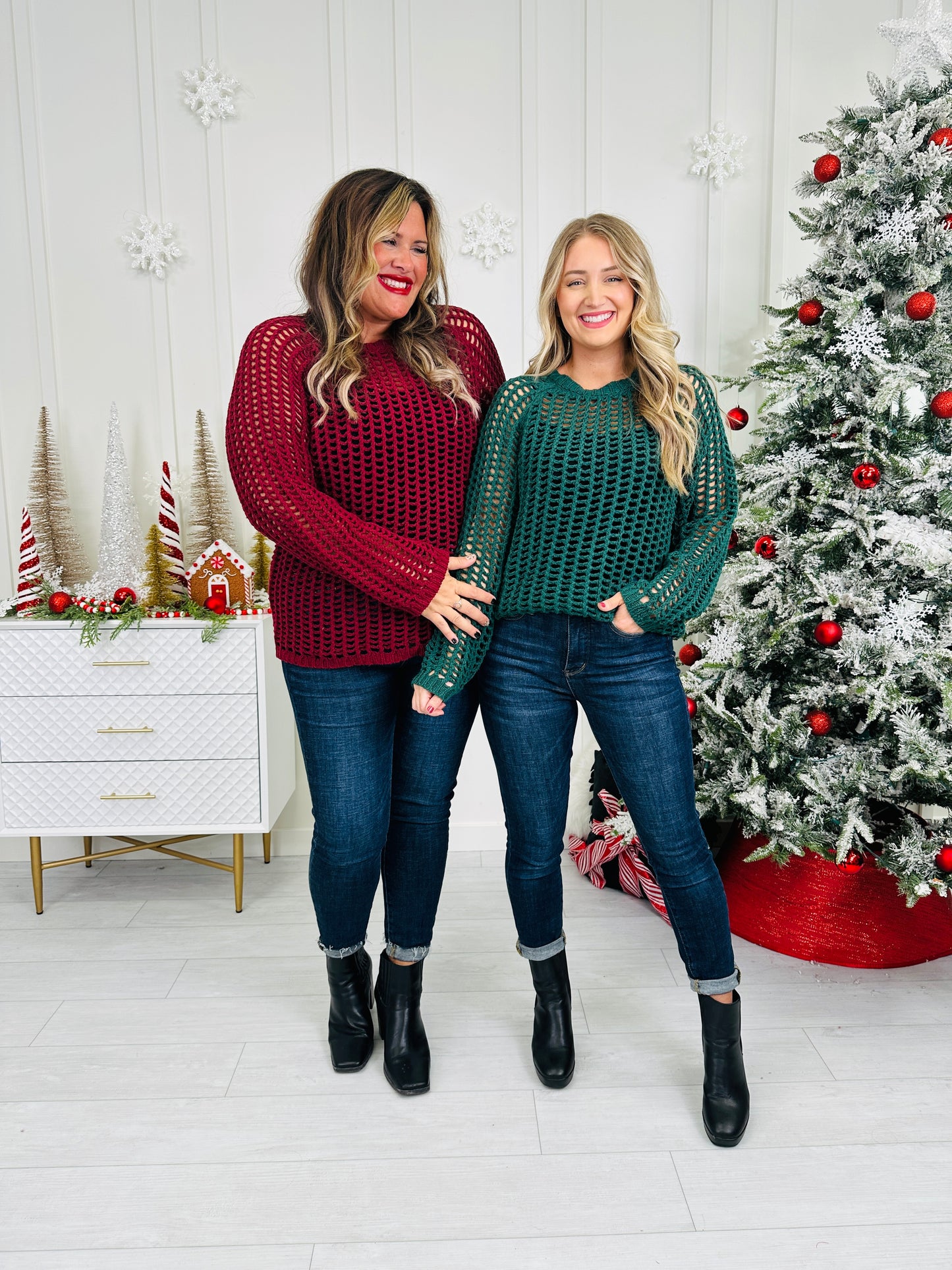 Tinsel Touch Sweater- Multiple Colors!