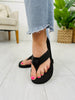 Beachside Bliss Flip Flops in Black