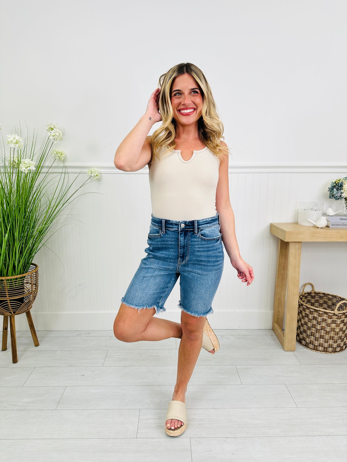 Judy Blue Bermuda Babe Shorts