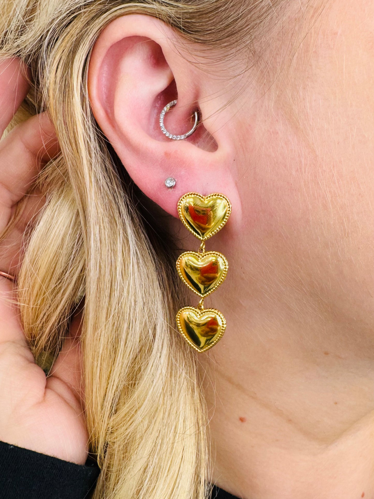 Sweetheart Sparkle Heart Earrings