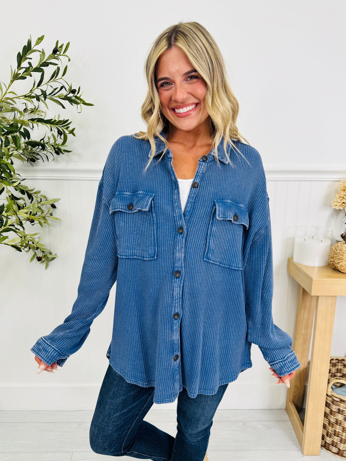 Layering Essential Shacket In Multiple Colors