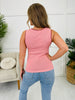 Trimmed Serenity Tank Top in Blush